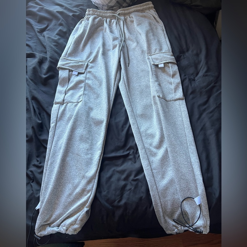Men's Light Gray Cargo Pants